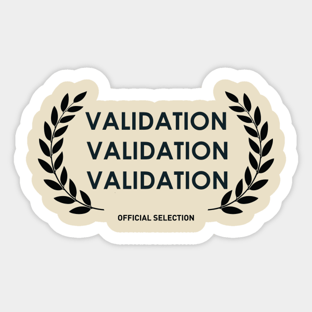 Filmmaker Gifts -- Validation Sticker by Night Shoot Designs